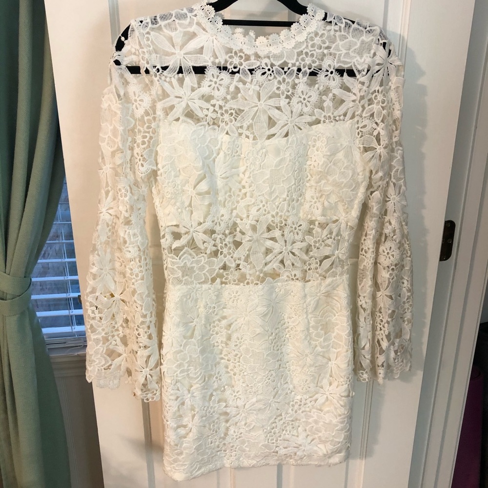 Endless Rose White cutout dress